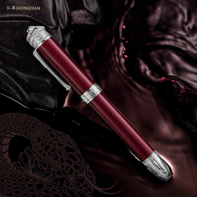 Hongdian N25 Fountain Pen Year of the Snake Red