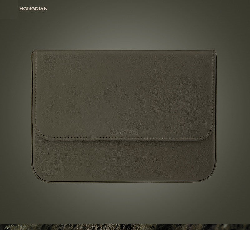 Hongdian PU Leather Fountain Pen Case 12 Slots Grey