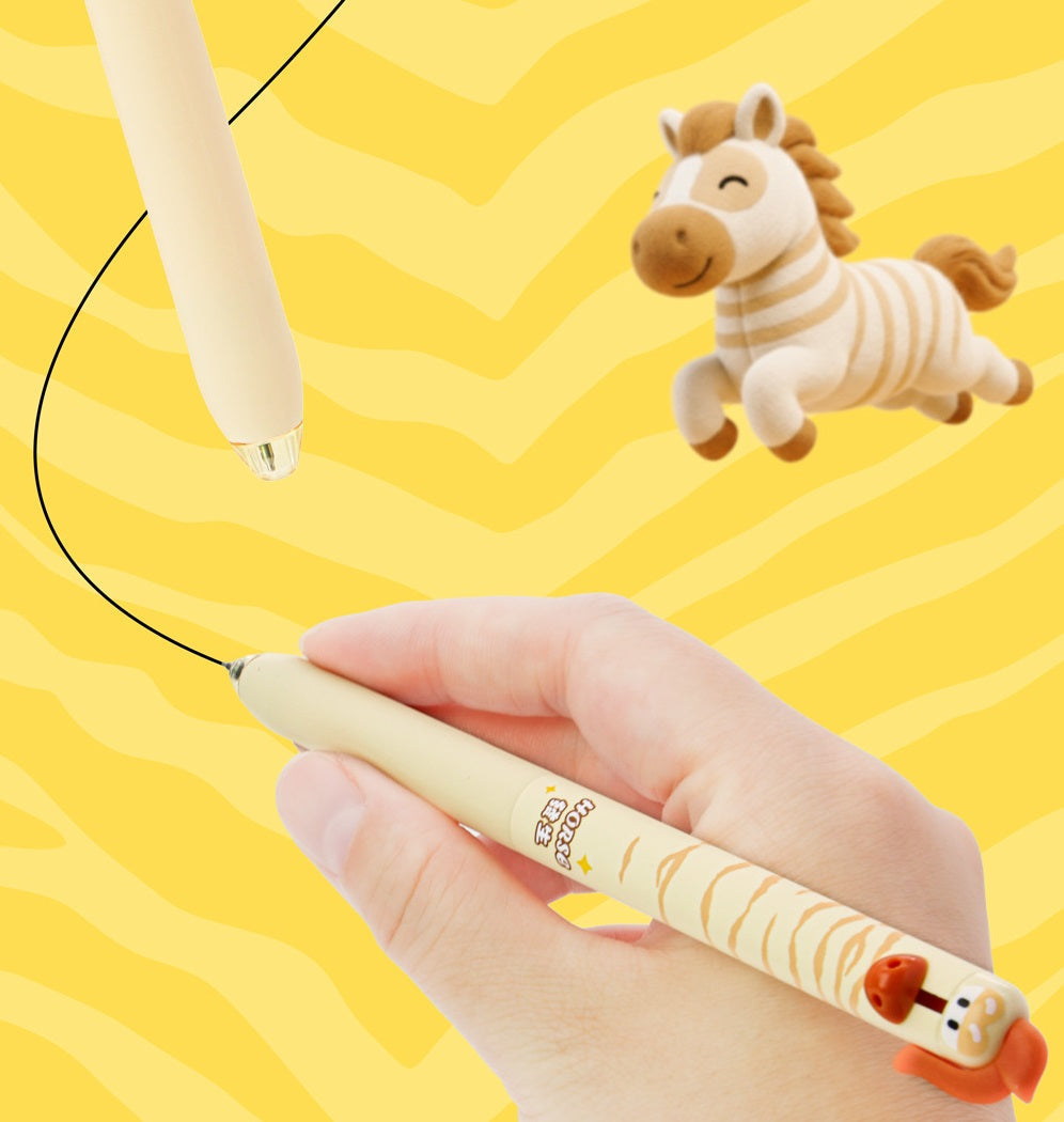 Horse Retractable Gel Pens 0.5mm Black Ink 12 Pack – Year of Horse