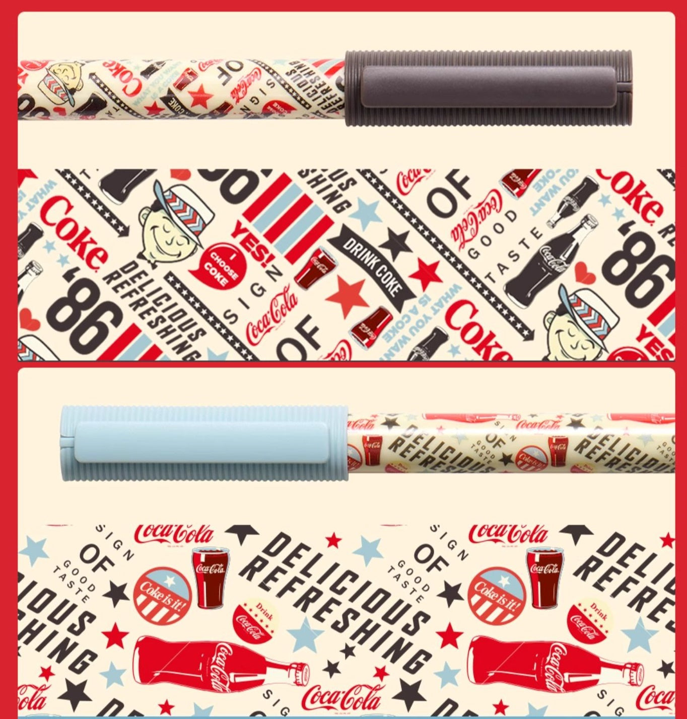 KACO Jumbo Coca Cola Gel Pen,0.5mm,Black Ink,2 Pack