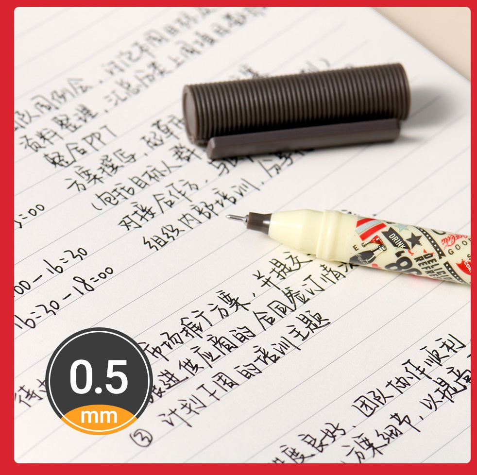 KACO Jumbo Coca Cola Gel Pen,0.5mm,Black Ink,2 Pack