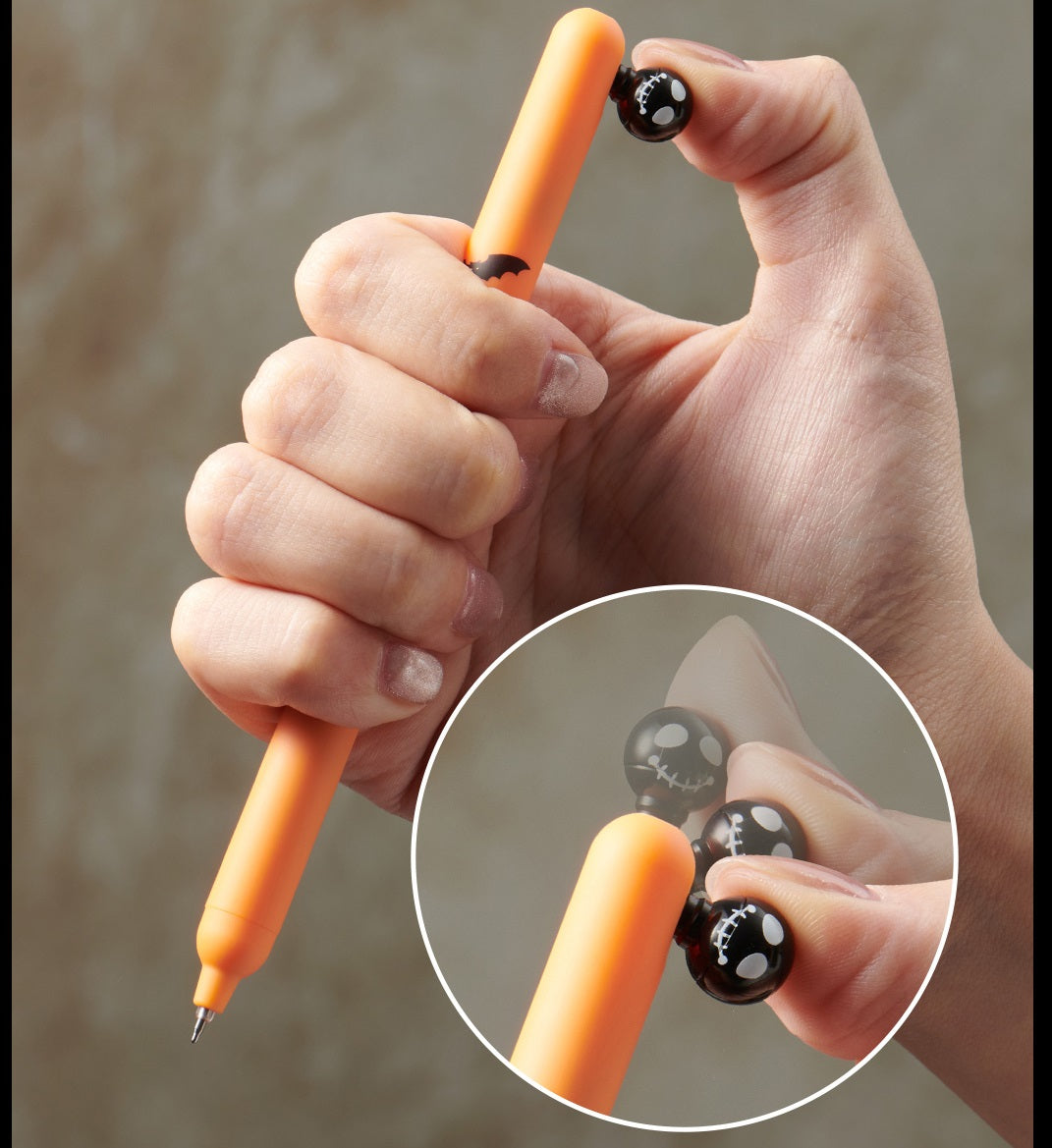 KACO POPUP Halloween Gel Ink Pen,0.5mm,Black Ink,3 Pack