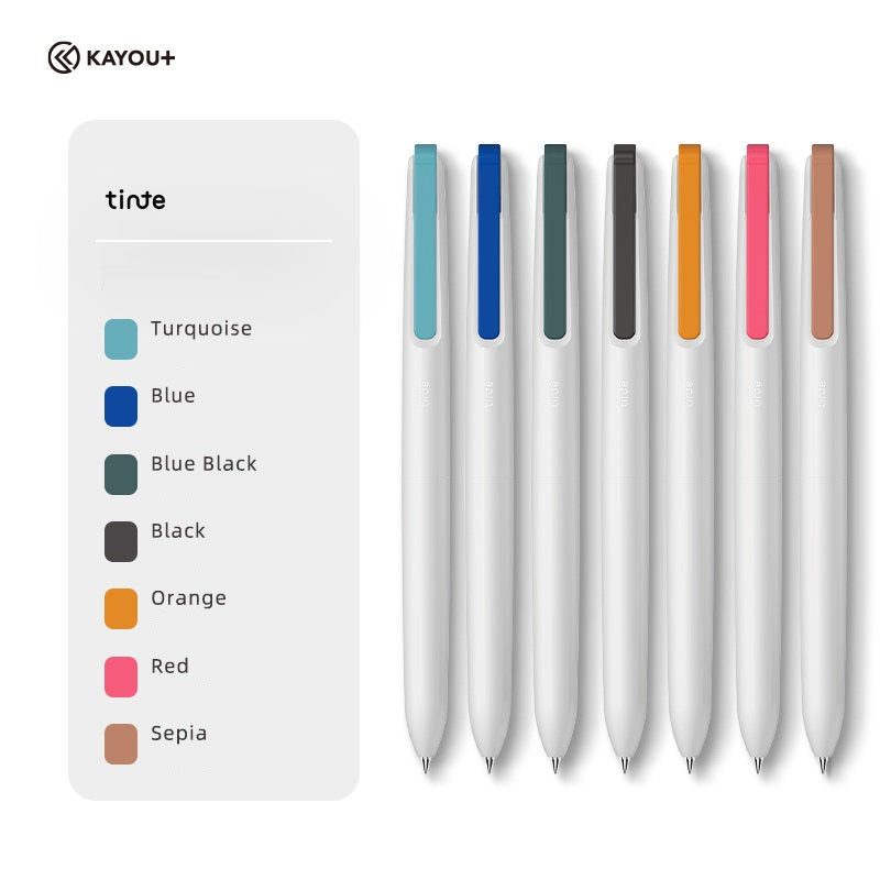 KAYOU Tinte Colored Retractable Gel Pen – 0.5mm,7 Ink Colors 7 Colors