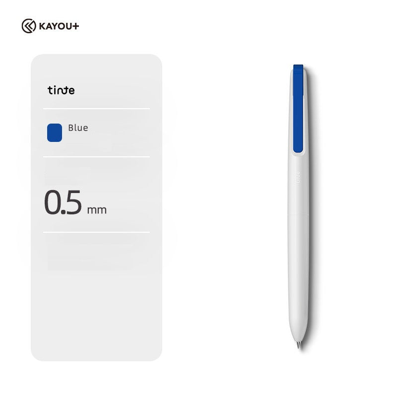 KAYOU Tinte Colored Retractable Gel Pen – 0.5mm,7 Ink Colors Blue