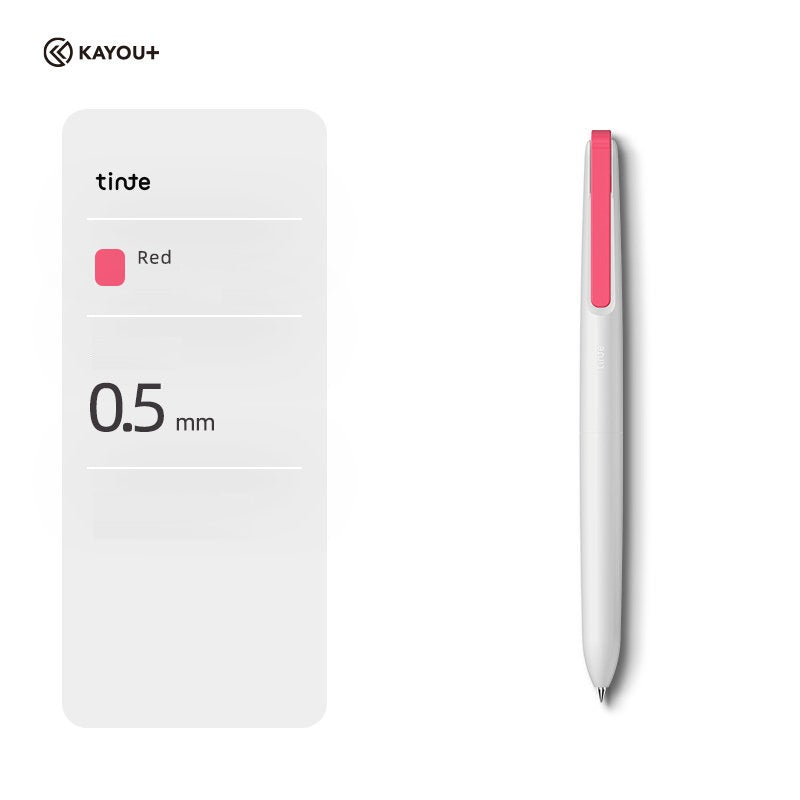 KAYOU Tinte Colored Retractable Gel Pen – 0.5mm,7 Ink Colors Rose