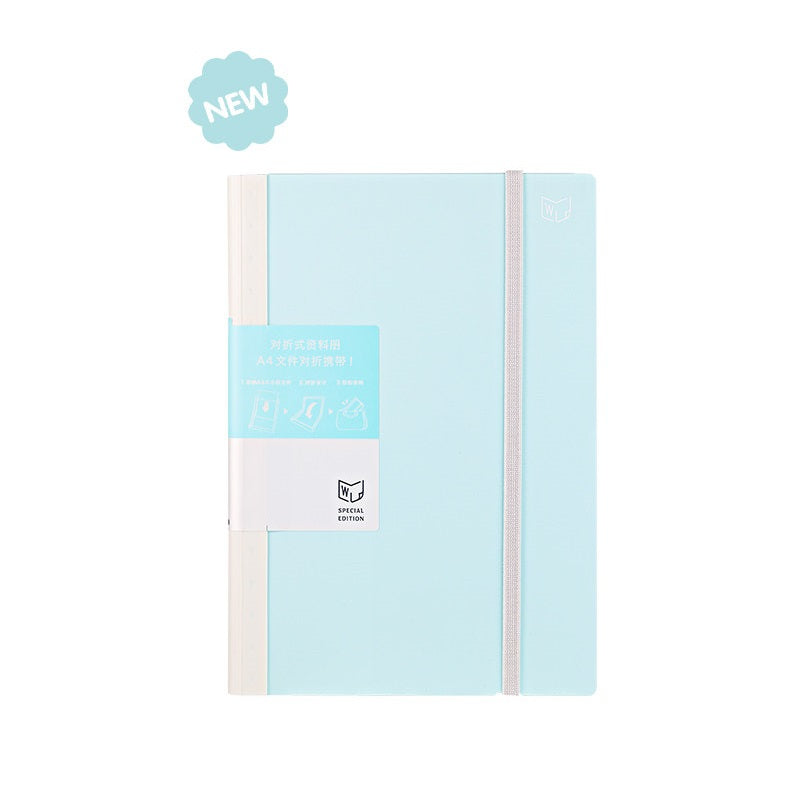 KING JIM 5894H COMPACK File Holder, A4, Bi-Fold, Blue 4