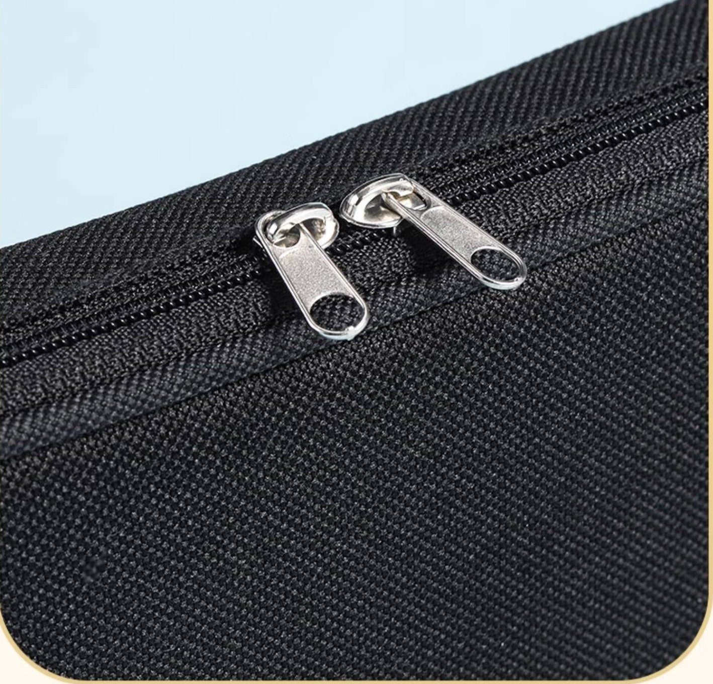 KING JIM GSG2000 Canvas Pen Case Double Compartment Pencil Bag