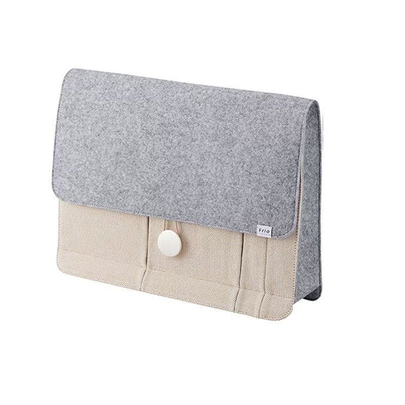 KING JIM Japan Frio Stand Bag Portable Business Organizer Case Beige