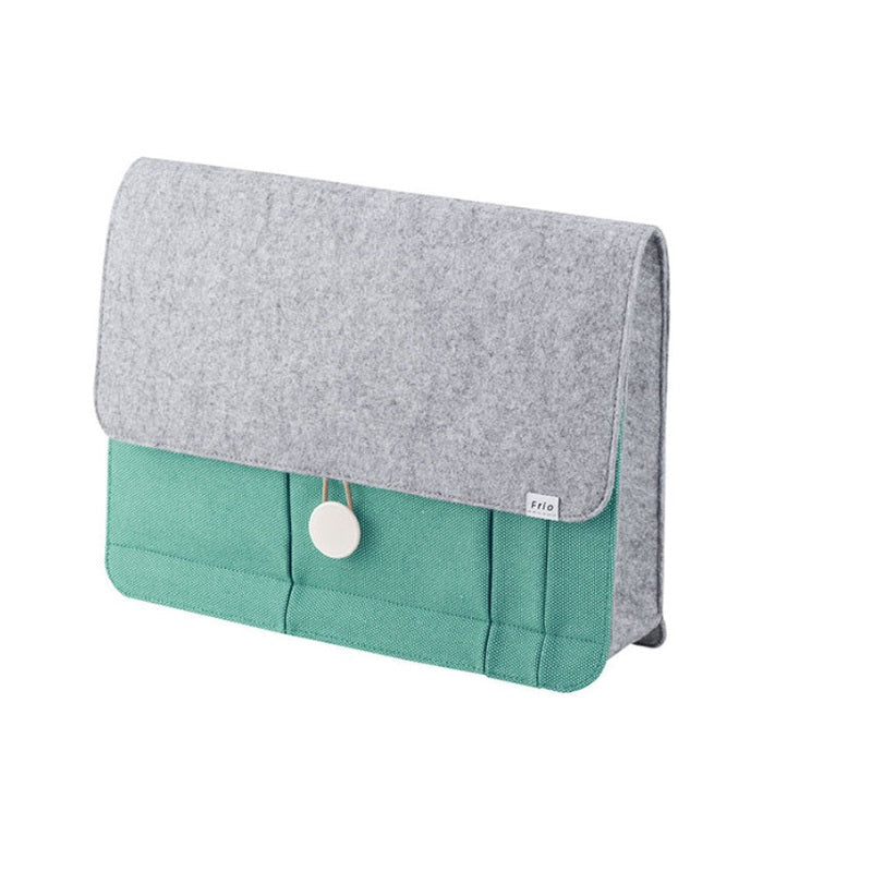 KING JIM Japan Frio Stand Bag Portable Business Organizer Case Green