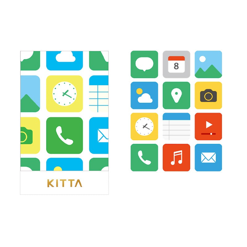 KING JIM KITTA Portable Clear Sticker - Icon Type KITT021 Dessert