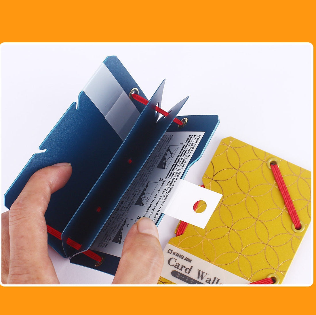 KING JIM SAND IT Business Card Holder, Limited Edition, 6 Japanese Motifs