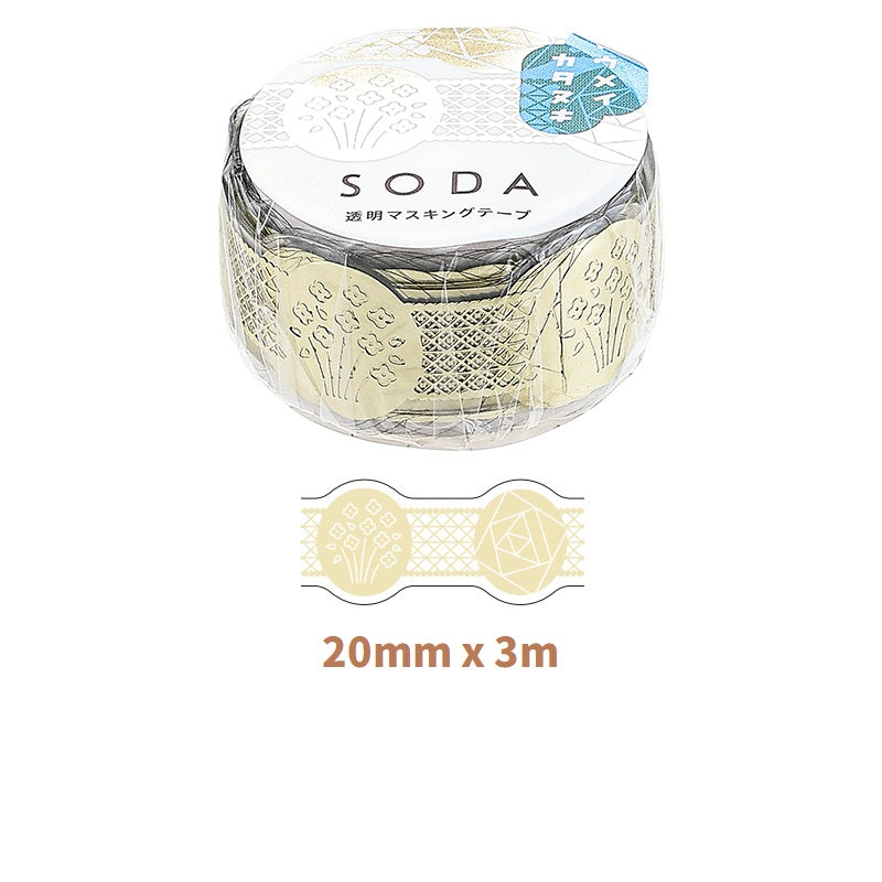 KING JIM SODA Transparent Masking Tape Foil CMTDH20-001 Gift