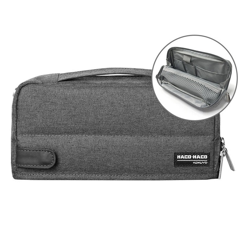 KOKUYO HACO-HACO Pencil Case Pouch Dark Grey