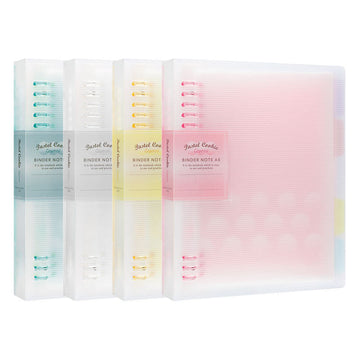 KOKUYO Pastel Cookie 8-Ring Loose-Leaf Binder | Soft-Light Compact Notebook — A4 / A5 / B5, 4 Colors