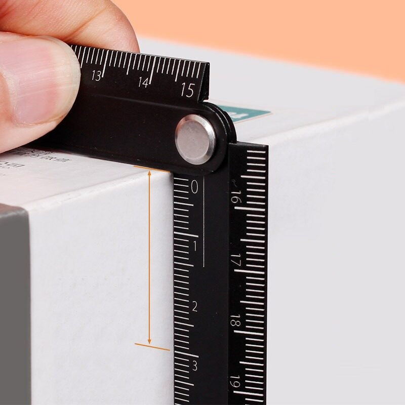 KOKUYO Urban Monochrome Aluminum Folding Ruler, 15–30 cm