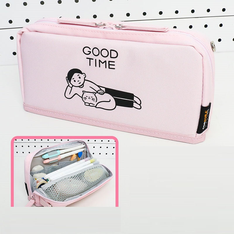 KOKUYO and Noritake HACO Pencil Case Good Time Pink