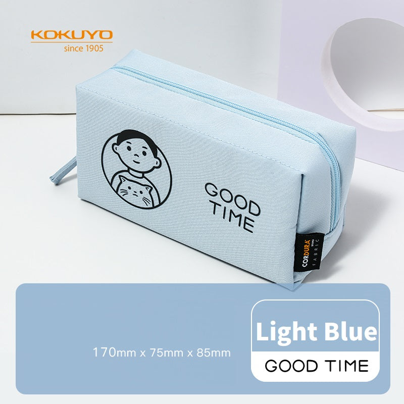 KOKUYO and Noritake MENU Pencil Case Good Time Light Blue