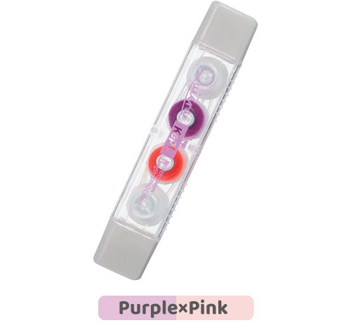 RAYMAW Fuji Kept Student Erasable Highlighter 2 Colors Purple Pink