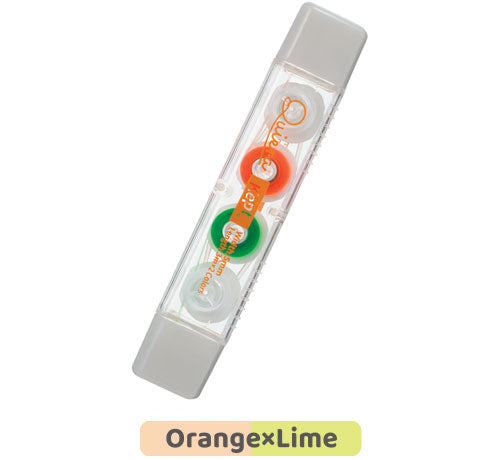 RAYMAW Fuji Kept Student Erasable Highlighter 2 Colors Orange Lime