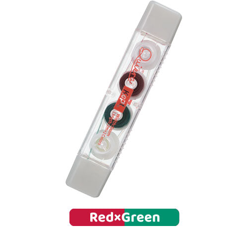 RAYMAW Fuji Kept Student Erasable Highlighter 2 Colors Red Green