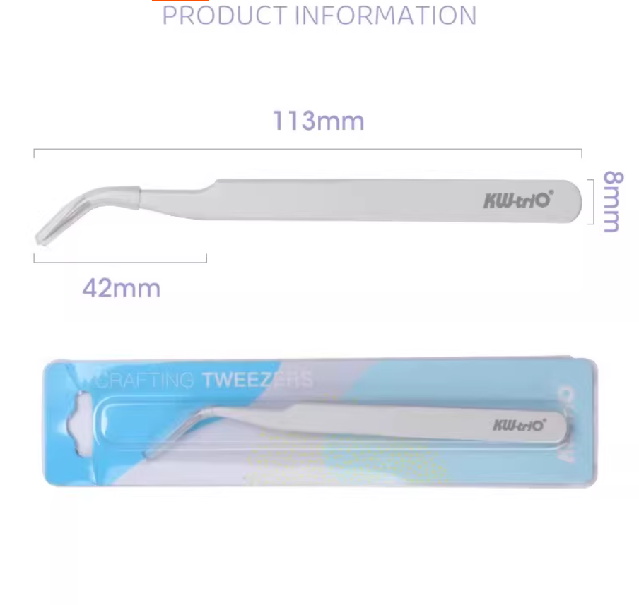 KW-TRIO Crafting Sticker Tweezers,2 Pack