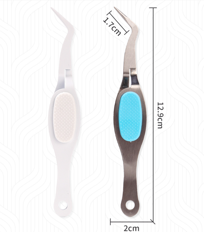 KW-TRIO FNZ-01 Curved Pointed Craft Tweezers 2 Pack