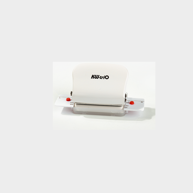KW-trio 6-Hole Paper Punch Handheld for A4 A5 B5 White