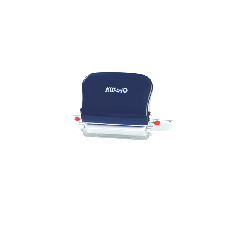 KW-trio 6-Hole Paper Punch Handheld for A4 A5 B5 Navy