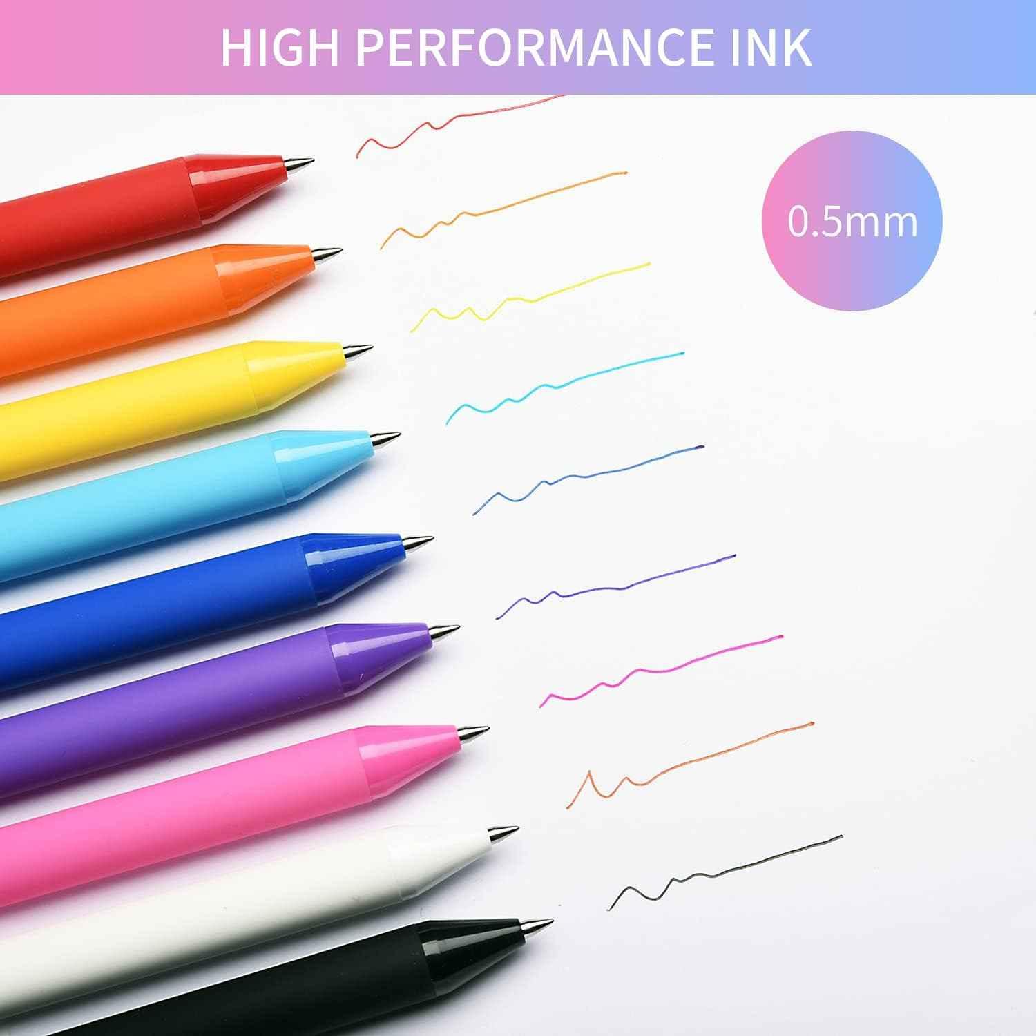 KACO Retractable Gel Pens, 20 Assorted Colors