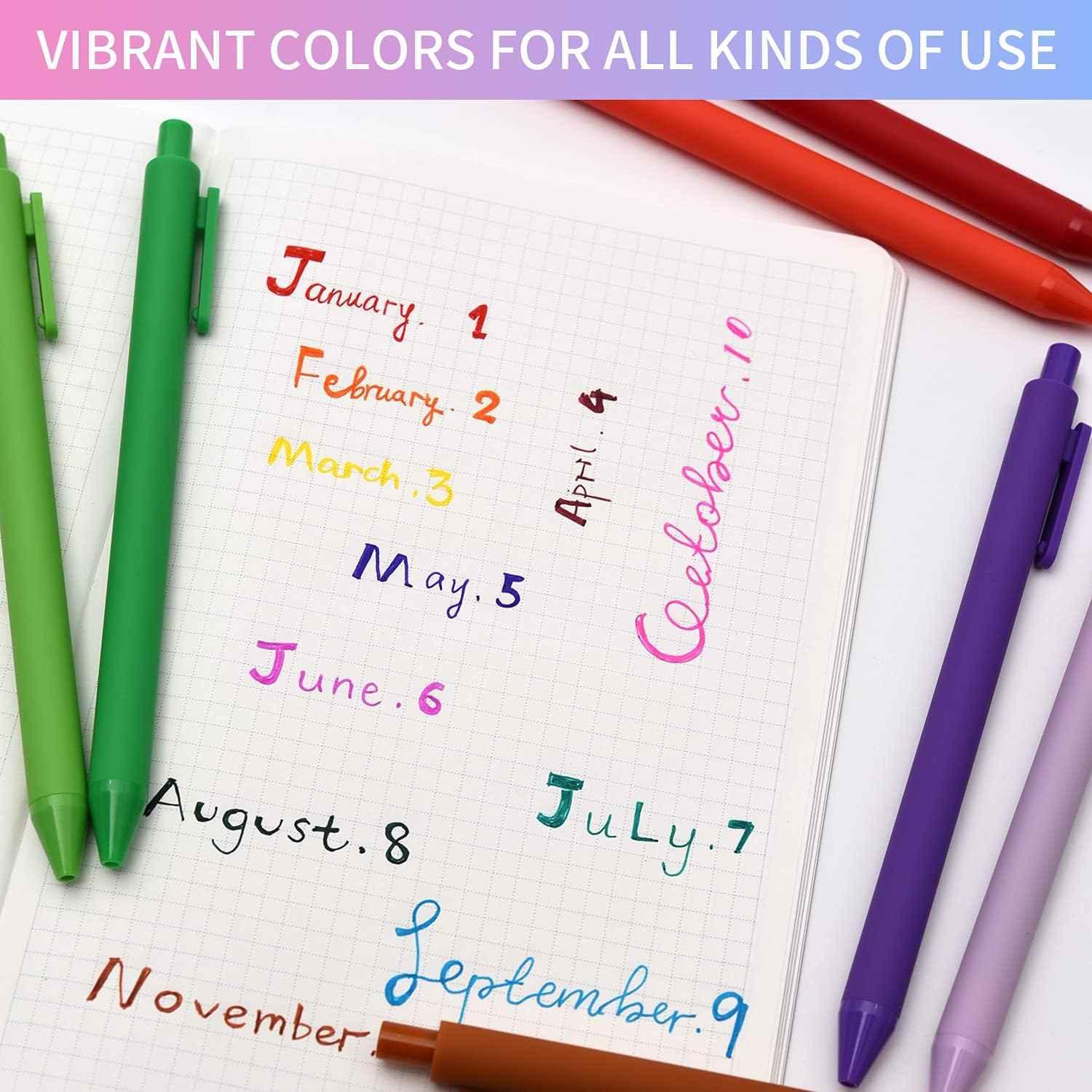KACO Retractable Gel Pens, 20 Assorted Colors