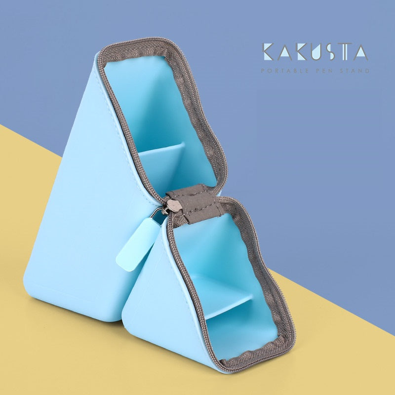 Sonic Kakusta Silicone Type Pen Case Portable Pen Stand Blue