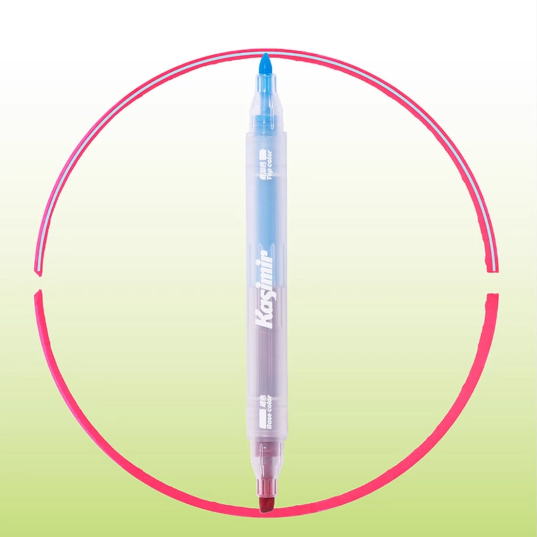 Kasimir Dual-Tip Overlapping Highlighter Set | 6-Piece 12-Color