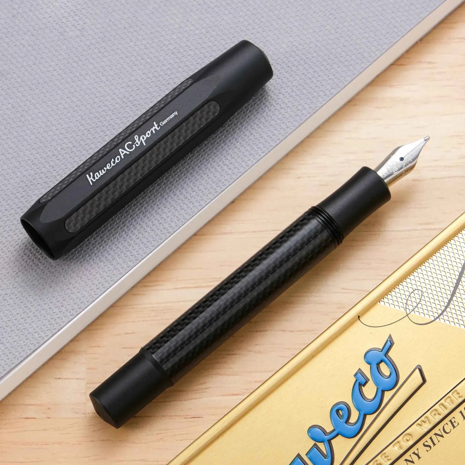 Kaweco AC Sport Carbon Fountain Pen Black