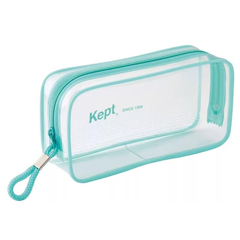 Kept Raymay Fujii Pencil Case, Clear Pen Pouch Blue