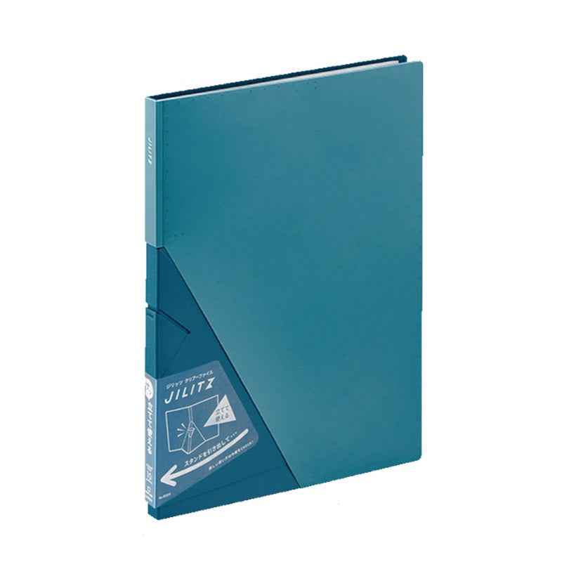 King Jim 8832 Jilitz Stand Up File Folder, A4, 20/40 Pockets Blue 20 Pockets