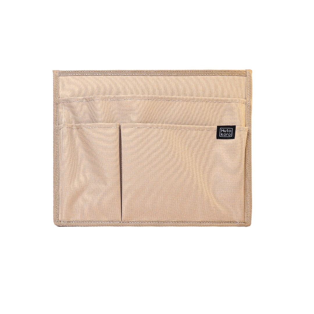 King Jim Hutokoro Dual-Side Desktop File Standable Organizer M Beige