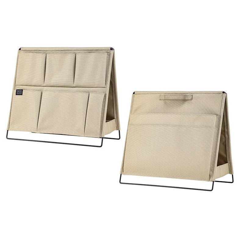 King Jim Hutokoro Dual-Side Desktop File Standable Organizer L Beige