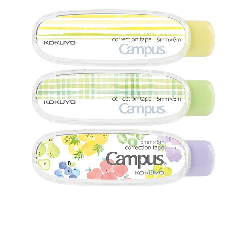 3Pcs Kokuyo Campus Correction Tapes Retractable Parper Color A 3