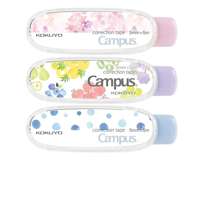 3Pcs Kokuyo Campus Correction Tapes Retractable Parper Color B 3