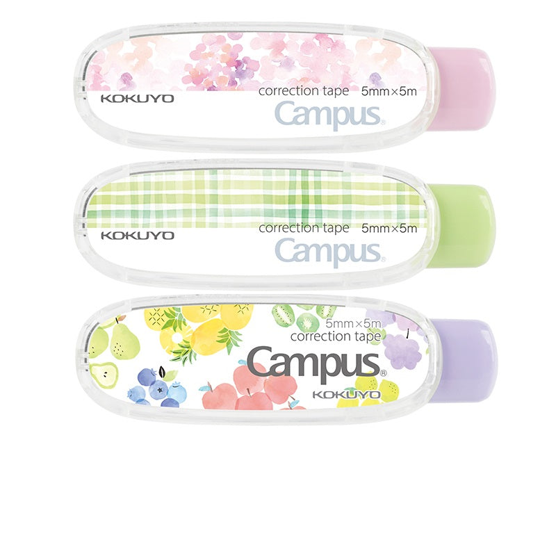 3Pcs Kokuyo Campus Correction Tapes Retractable Parper Color C 3