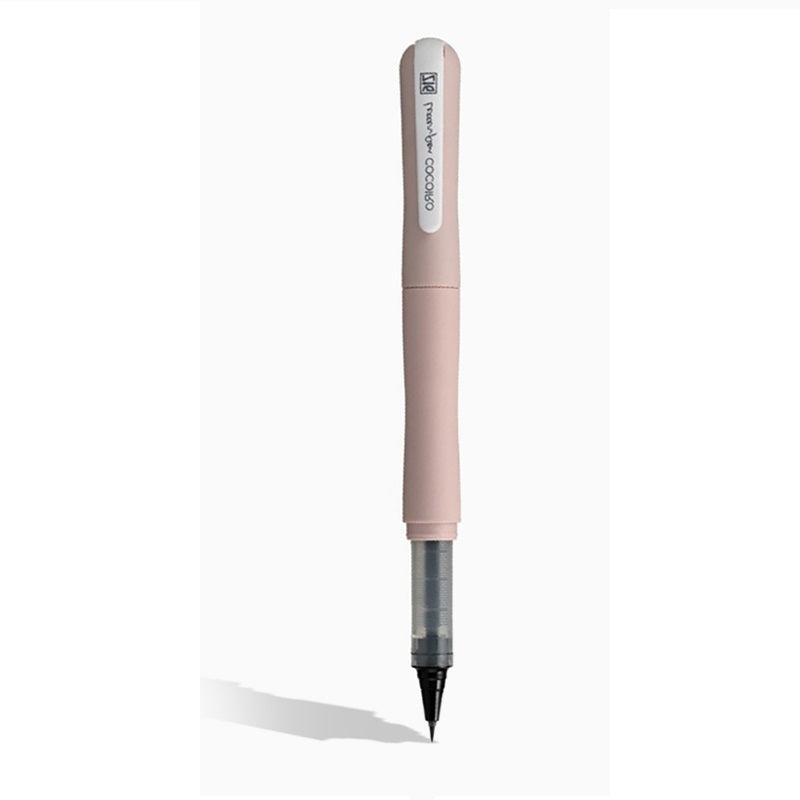 Kuretake ZIG Letter Pen COCOIRO,Body with Black Ink Refill Set Pink