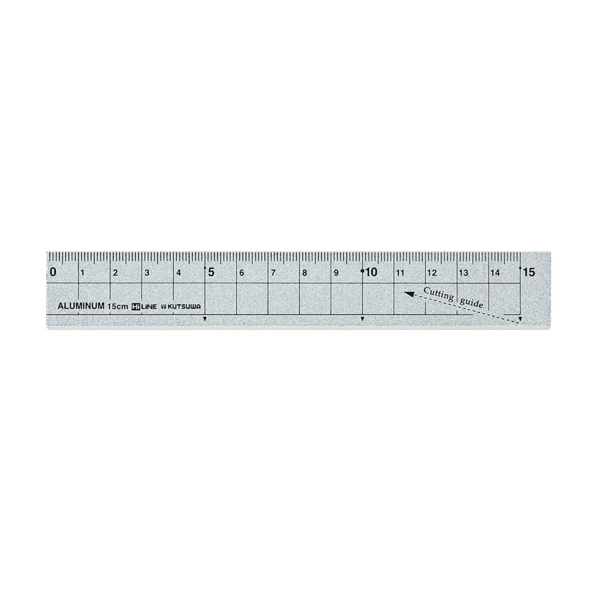 Kutsuwa HiLiNE Aluminum Cutting Ruler - 15 cm Silver