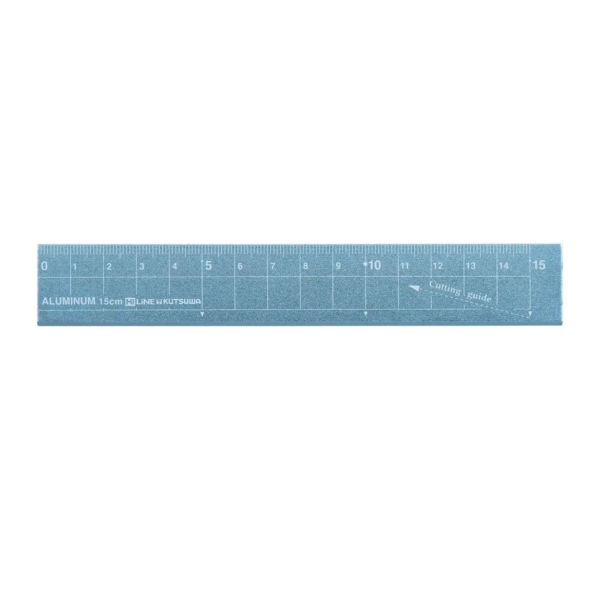 Kutsuwa HiLiNE Aluminum Cutting Ruler - 15 cm Blue