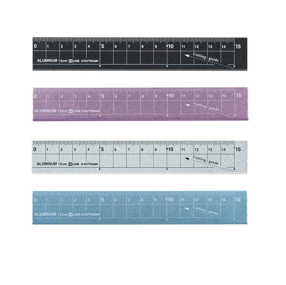 Kutsuwa HiLiNE Aluminum Cutting Ruler - 15 cm