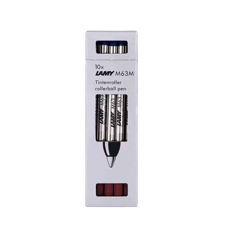LAMY M63 Rollerball Pen Refill - Medium Point - Black/Blue - 10 Pack Black