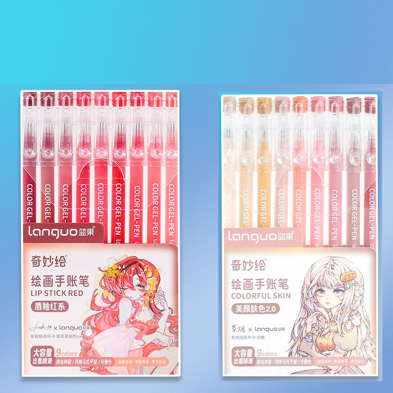 Languo Artist Gel Pens 18 Colors for Drawing,Journaling & Calligraphy A