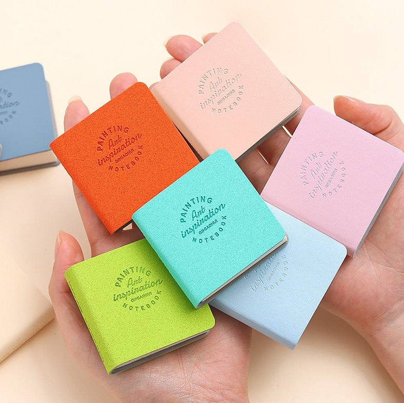 LANGUO Mini Pocket PU Sketchbook Drawing Notebook 15 Pack
