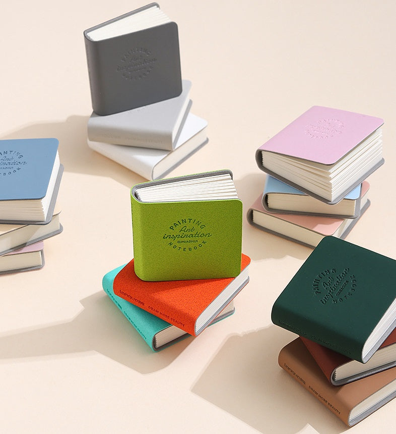 LANGUO Mini Pocket PU Sketchbook Drawing Notebook 15 Pack