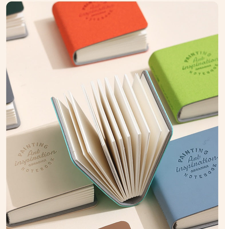 LANGUO Mini Pocket PU Sketchbook Drawing Notebook 15 Pack