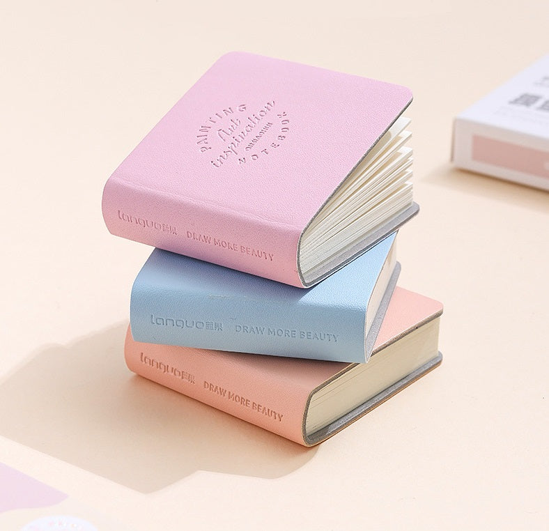 LANGUO Mini Pocket PU Sketchbook Drawing Notebook 15 Pack